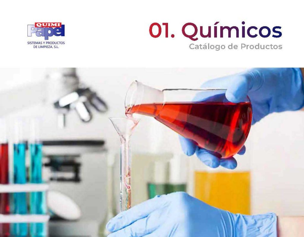 Portada del catálogo de productos químicos